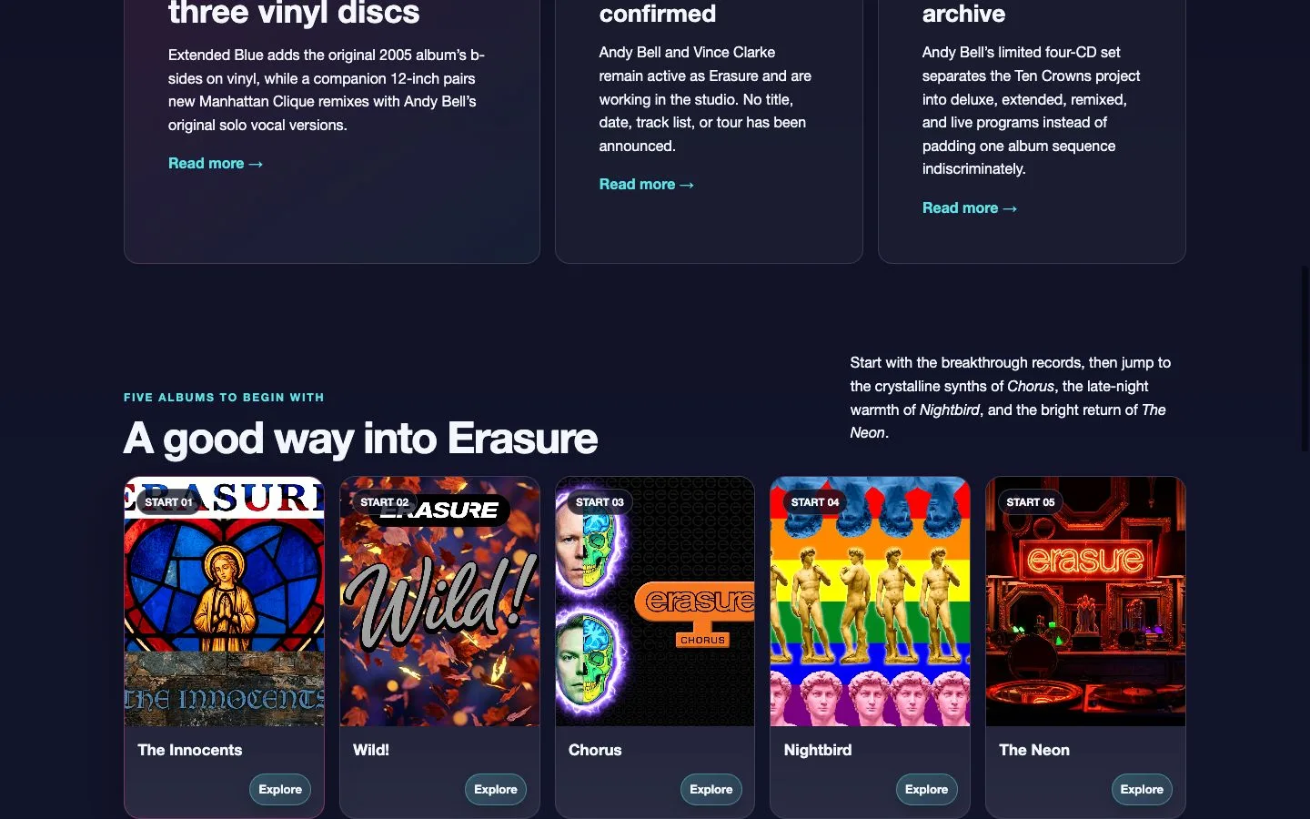 ErasureFan website — view 2