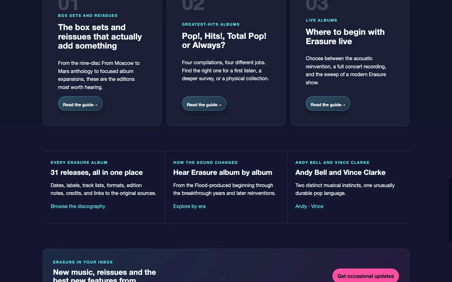 ErasureFan website — view 3