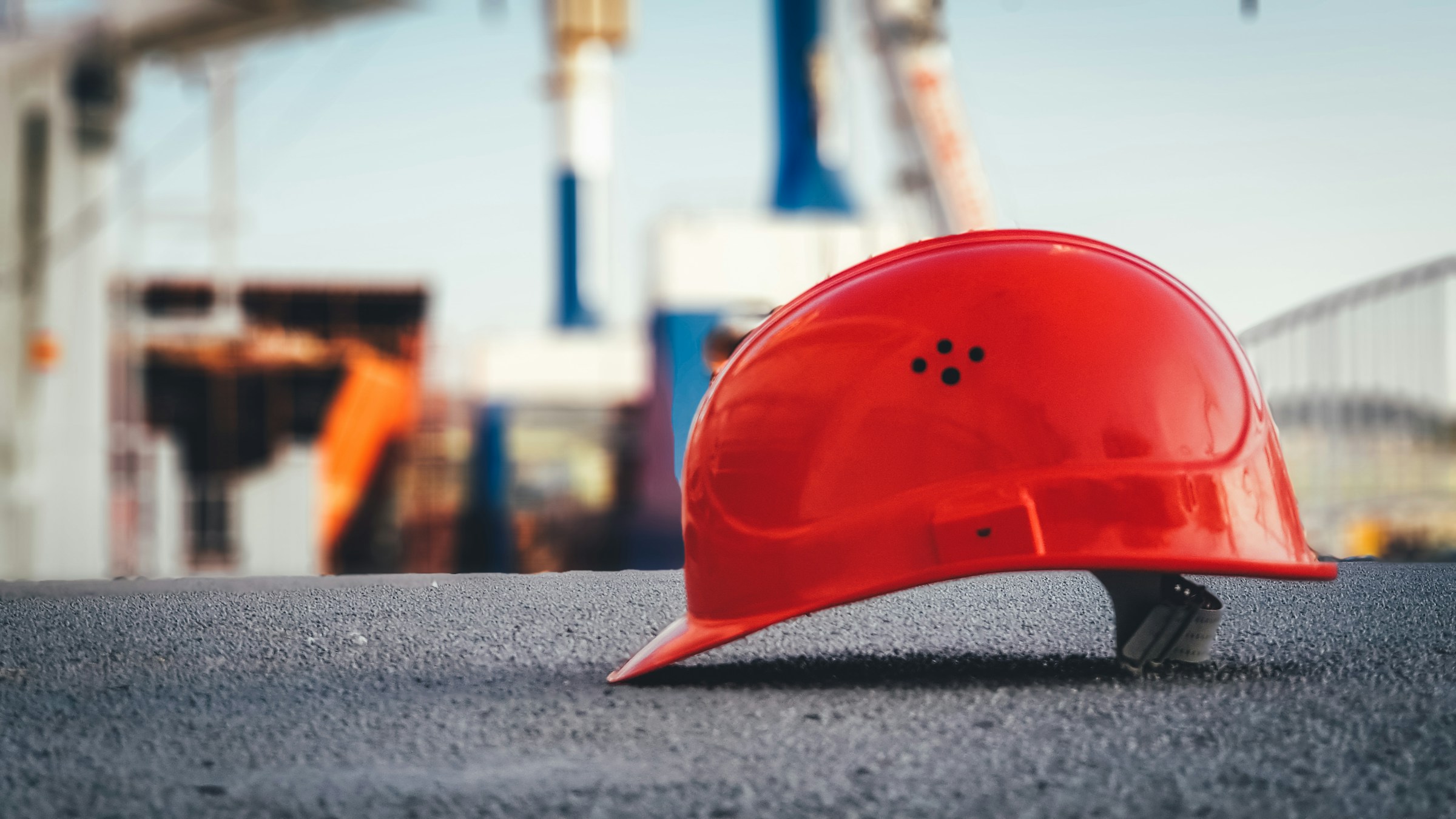 Construction worksite surface with local business cleanup visual atmosphere